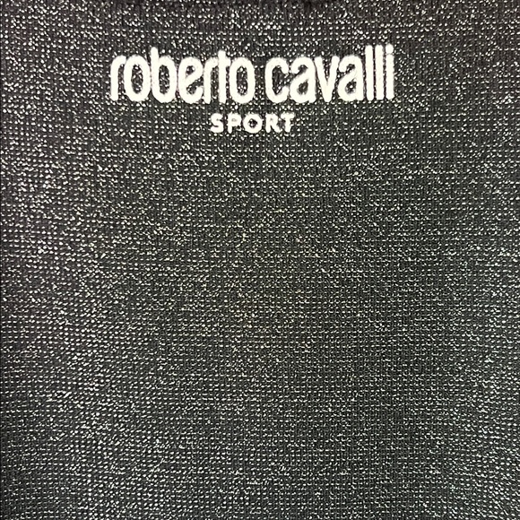 Roberto Cavalli Sport Sporty Dress Snakeskin Skirt Glittery Top - Picture 4 of 16